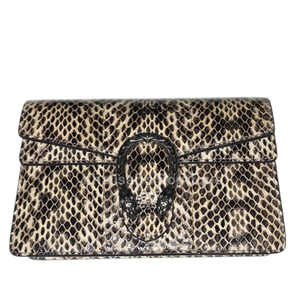 Rare!!! BNIB! NEW! Exotic Gucci DIONYSUS SNAKESKIN MINI SHOULDER BAG - Picture 8 of 16